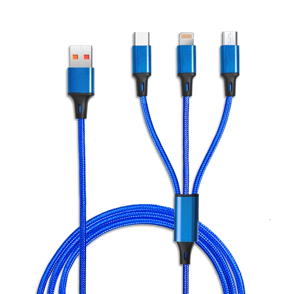 USB to 3 separated cables with Micro USB tip, Lightning tip... from ASI 90154 Sunjoy Group Inc