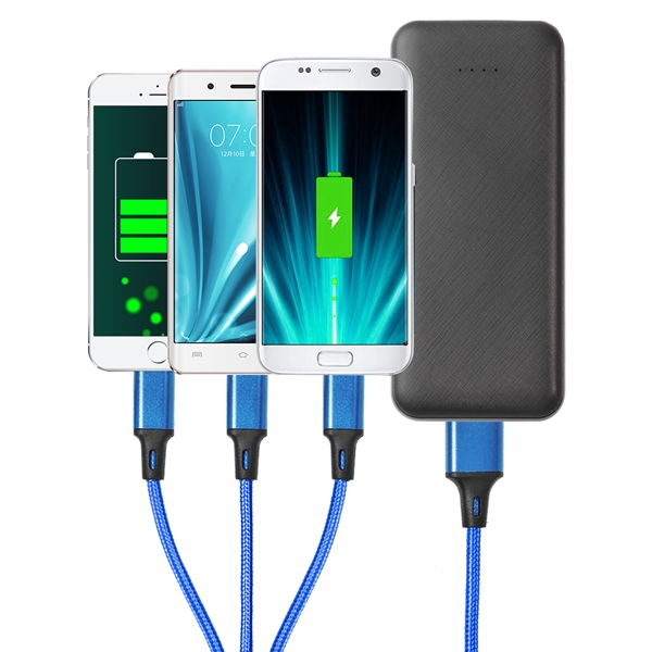 USB to 3 separated cables with Micro USB tip, Lightning tip... from ASI 90154 Sunjoy Group Inc