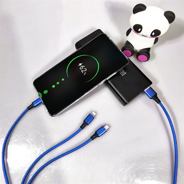 USB to 3 separated cables with Micro USB tip, Lightning tip... from ASI 90154 Sunjoy Group Inc