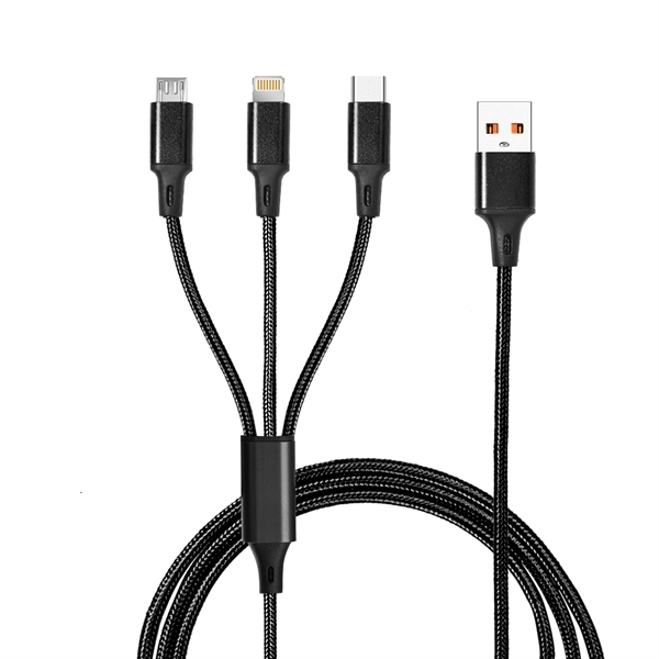 USB to 3 separated cables with Micro USB tip, Lightning tip... from ASI 90154 Sunjoy Group Inc