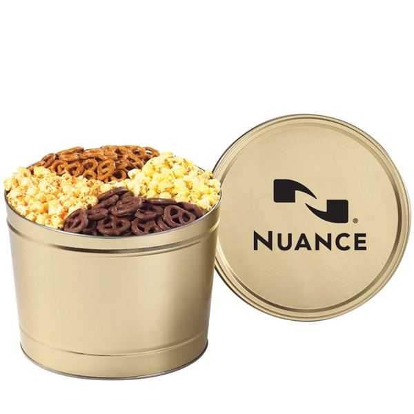 Two gallon ultimate snack mix with popcorn and mini pretzels.... from ASI 71685 Midnite Snax®