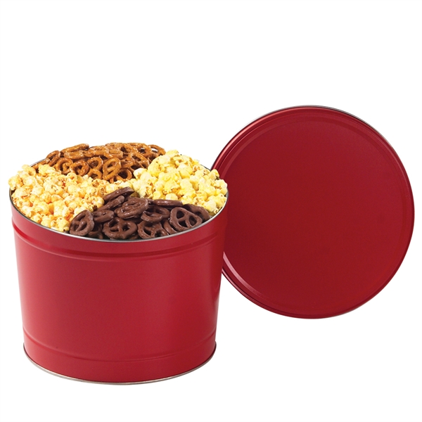 Two gallon ultimate snack mix with popcorn and mini pretzels.... from ASI 71685 Midnite Snax®