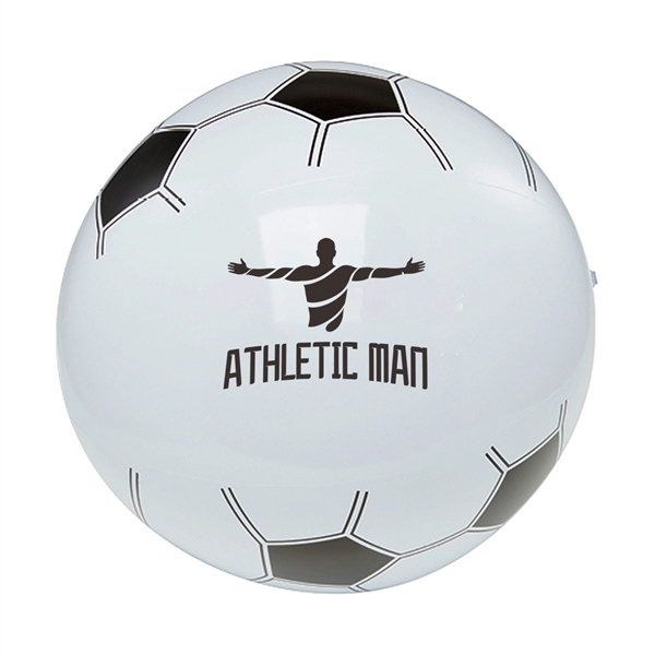 16" soccer ball style inflatable beach ball.... from ASI 63549 Jornik Manufacturing Corp