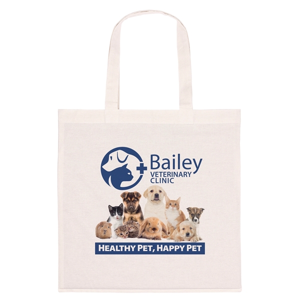 Lightweight R-PET Poly-Cotton Tote made with a sturdy 6 oz. poly-cotton... from ASI 37940 Bag Makers Inc