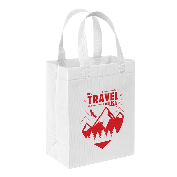 USA Made Non-Woven Tote Bag with 1"W x 12"long handles.... from ASI 37940 Bag Makers Inc