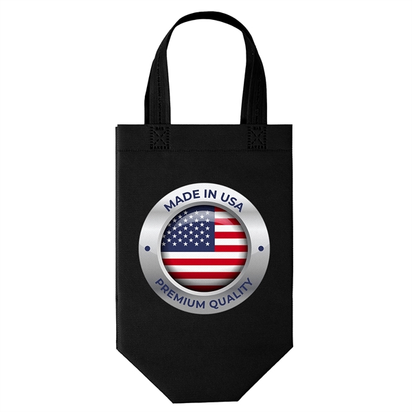 USA Made Non-Woven Tote Bag with 1"W x 12" long handles.... from ASI 37940 Bag Makers Inc