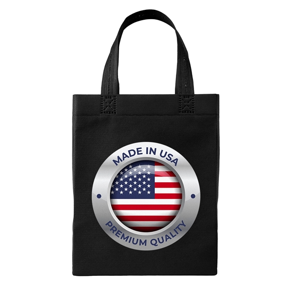 USA Made Non-Woven Tote Bag with 1"W x 12" long handles.... from ASI 37940 Bag Makers Inc