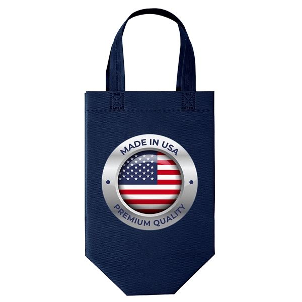 USA Made Non-Woven Tote Bag with 1"W x 12" long handles.... from ASI 37940 Bag Makers Inc