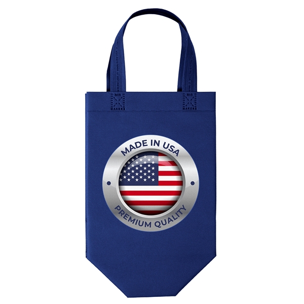 USA Made Non-Woven Tote Bag with 1"W x 12" long handles.... from ASI 37940 Bag Makers Inc