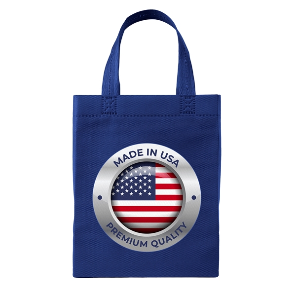 USA Made Non-Woven Tote Bag with 1"W x 12" long handles.... from ASI 37940 Bag Makers Inc