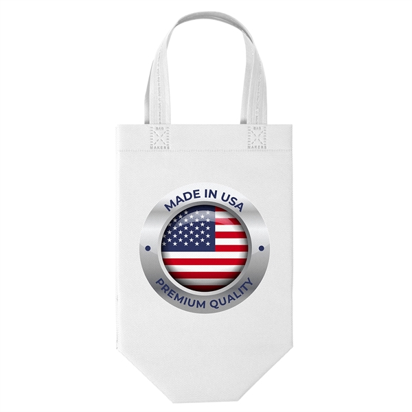 USA Made Non-Woven Tote Bag with 1"W x 12" long handles.... from ASI 37940 Bag Makers Inc