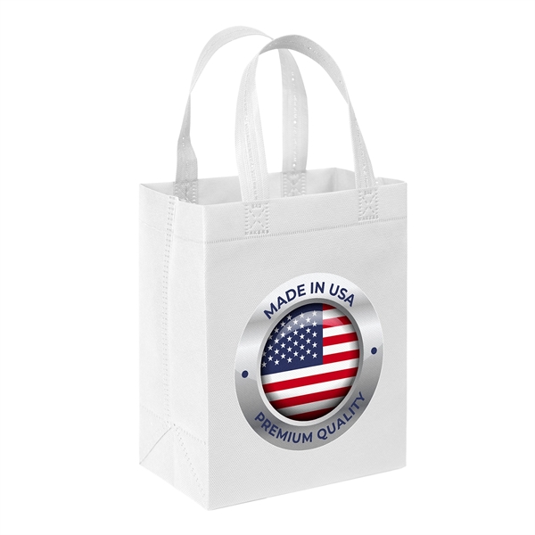 USA Made Non-Woven Tote Bag with 1"W x 12" long handles.... from ASI 37940 Bag Makers Inc