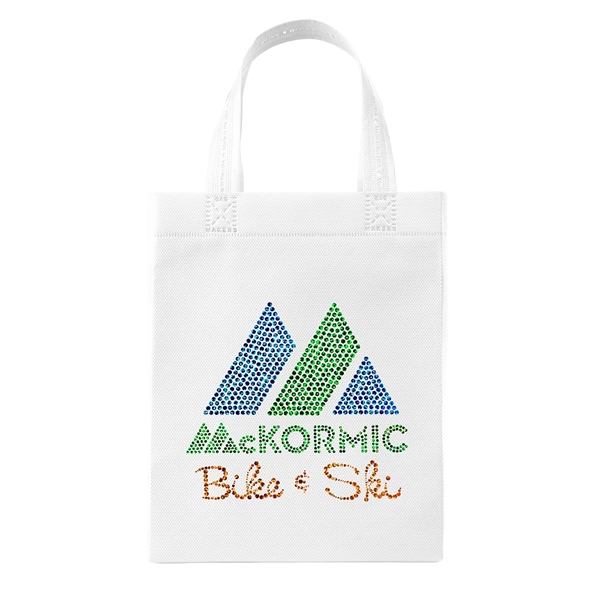 USA Made Non-Woven Tote Bag with 1"W x 12" long handles.... from ASI 37940 Bag Makers Inc