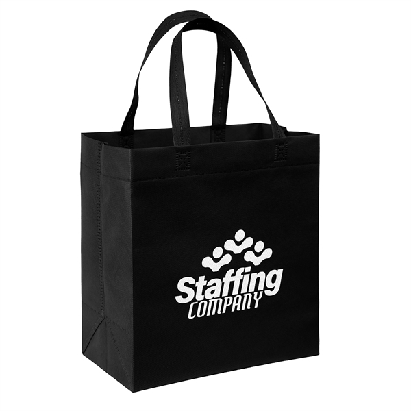 USA Made Non-Woven Tote Bag with 1"W x 17" long handles.... from ASI 37940 Bag Makers Inc