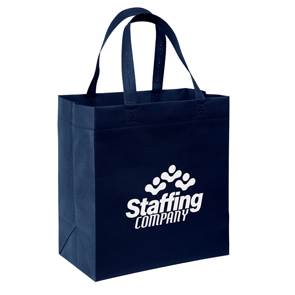 USA Made Non-Woven Tote Bag with 1"W x 17" long handles.... from ASI 37940 Bag Makers Inc