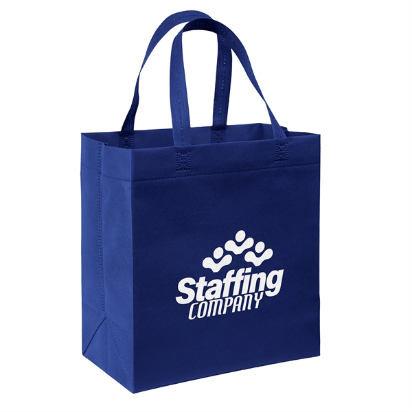 USA Made Non-Woven Tote Bag with 1"W x 17" long handles.... from ASI 37940 Bag Makers Inc