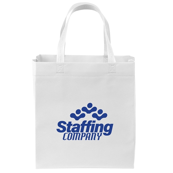 USA Made Non-Woven Tote Bag with 1"W x 17" long handles.... from ASI 37940 Bag Makers Inc