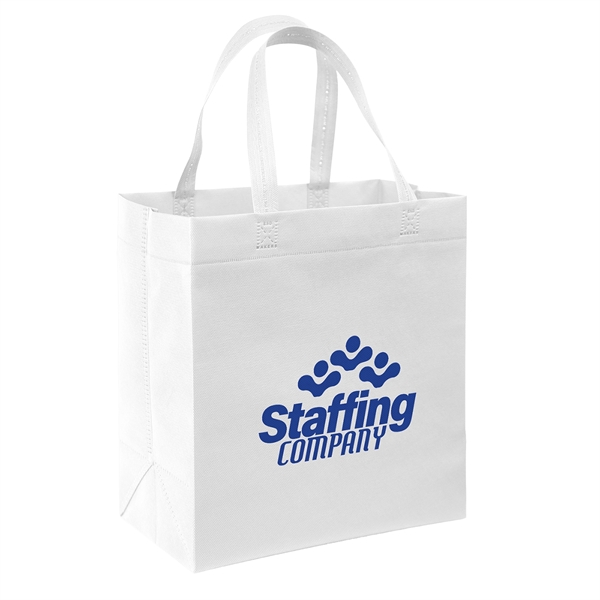USA Made Non-Woven Tote Bag with 1"W x 17" long handles.... from ASI 37940 Bag Makers Inc