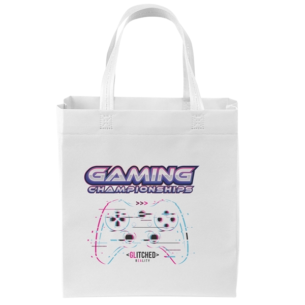 USA Made Non-Woven Tote Bag with 1"W x 17" long handles.... from ASI 37940 Bag Makers Inc