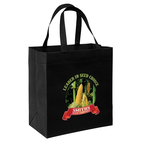 USA Made Non-Woven Tote Bag with 1"W x 17" long handles.... from ASI 37940 Bag Makers Inc
