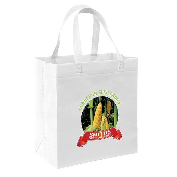 USA Made Non-Woven Tote Bag with 1"W x 17" long handles.... from ASI 37940 Bag Makers Inc