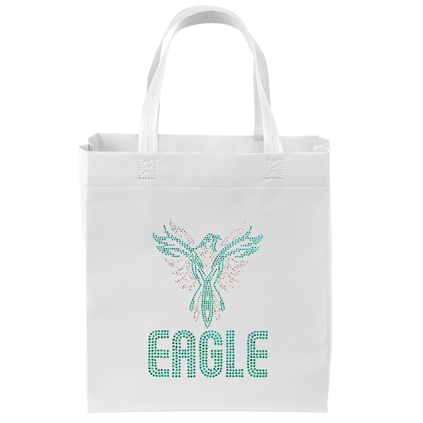 USA Made Non-Woven Tote Bag with 1"W x 17" long handles.... from ASI 37940 Bag Makers Inc