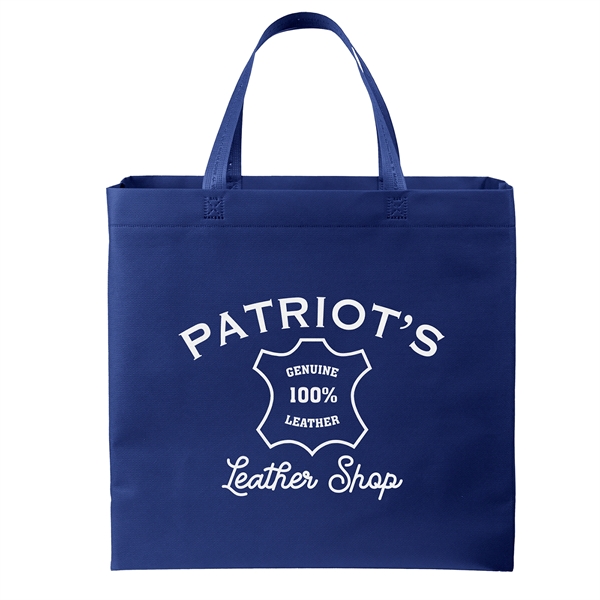 USA Made Non-Woven Tote Bag with 1 1/4"W x 19" long... from ASI 37940 Bag Makers Inc