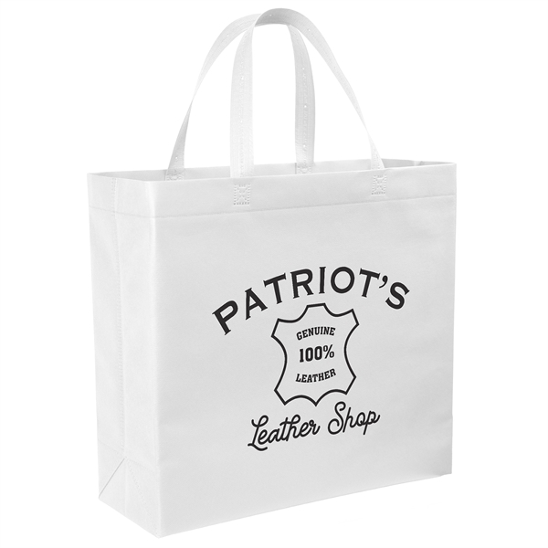 USA Made Non-Woven Tote Bag with 1 1/4"W x 19" long... from ASI 37940 Bag Makers Inc
