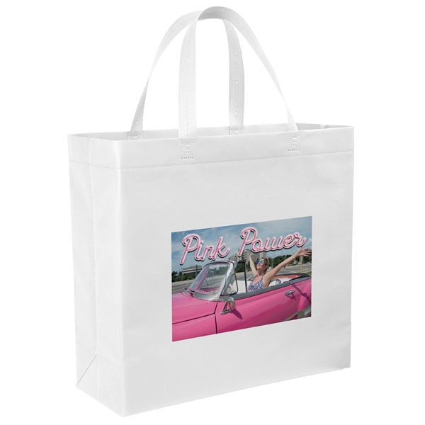 USA Made Non-Woven Tote Bag with 1 1/4"W x 19" long... from ASI 37940 Bag Makers Inc