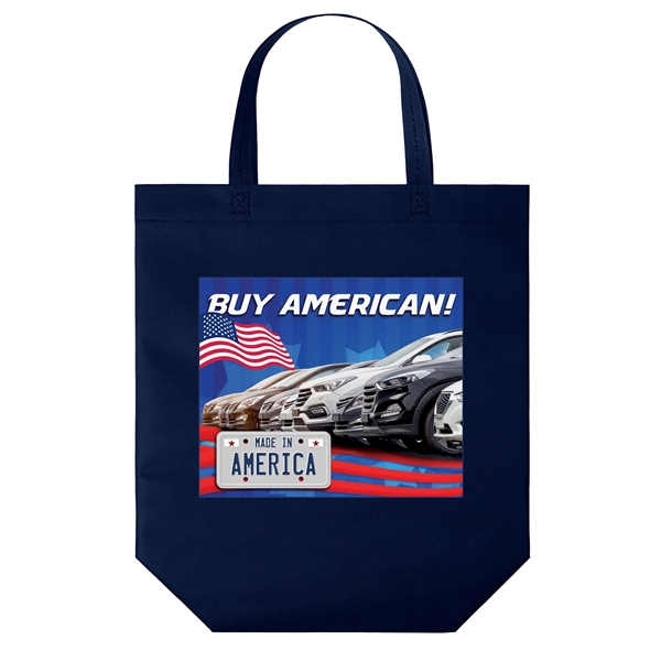 USA Made Non-Woven Tote Bag with 1 1/4"W x 19" long... from ASI 37940 Bag Makers Inc