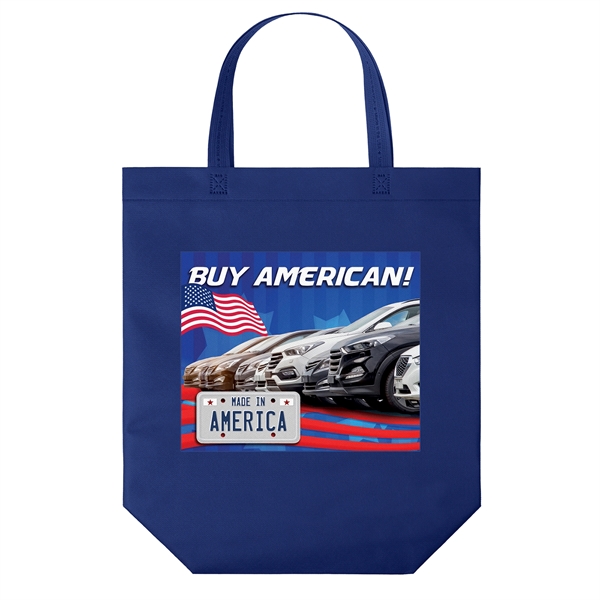 USA Made Non-Woven Tote Bag with 1 1/4"W x 19" long... from ASI 37940 Bag Makers Inc