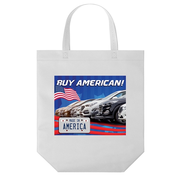 USA Made Non-Woven Tote Bag with 1 1/4"W x 19" long... from ASI 37940 Bag Makers Inc