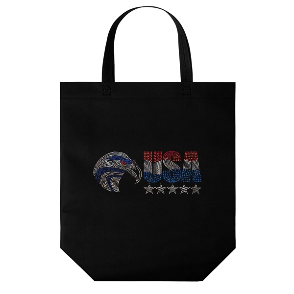 USA Made Non-Woven Tote Bag with 1 1/4"W x 19" long... from ASI 37940 Bag Makers Inc