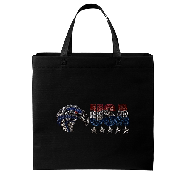 USA Made Non-Woven Tote Bag with 1 1/4"W x 19" long... from ASI 37940 Bag Makers Inc