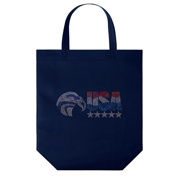 USA Made Non-Woven Tote Bag with 1 1/4"W x 19" long... from ASI 37940 Bag Makers Inc