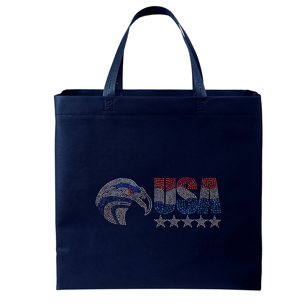 USA Made Non-Woven Tote Bag with 1 1/4"W x 19" long... from ASI 37940 Bag Makers Inc