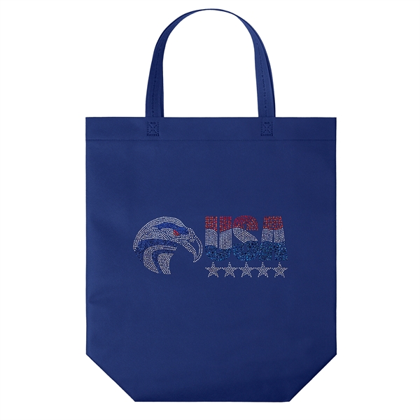 USA Made Non-Woven Tote Bag with 1 1/4"W x 19" long... from ASI 37940 Bag Makers Inc