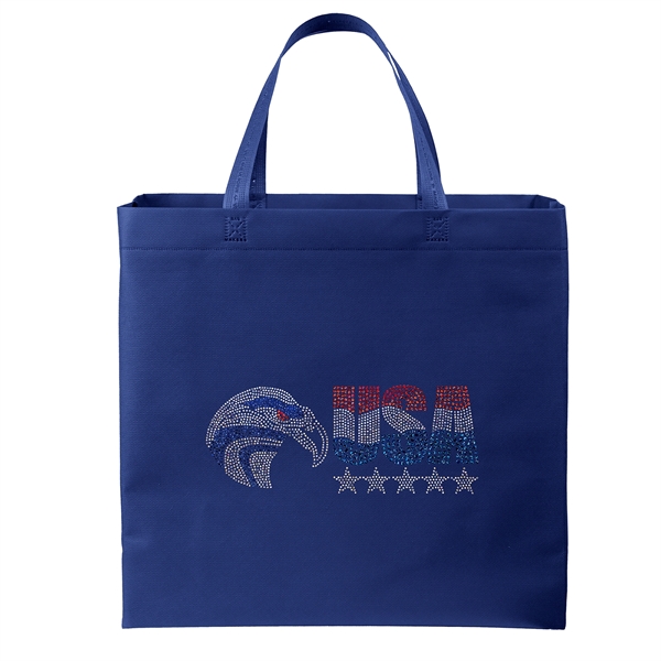 USA Made Non-Woven Tote Bag with 1 1/4"W x 19" long... from ASI 37940 Bag Makers Inc