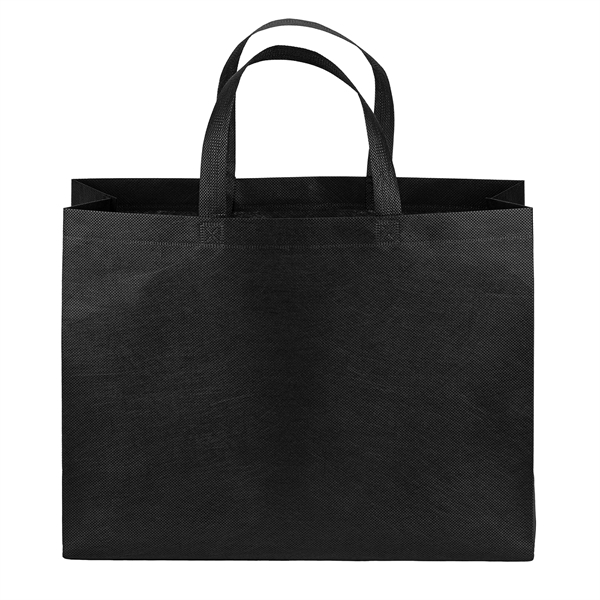 Eco-friendly, R-PET Non-Woven Tote with 1" W x 14" long handles.... from ASI 37940 Bag Makers Inc