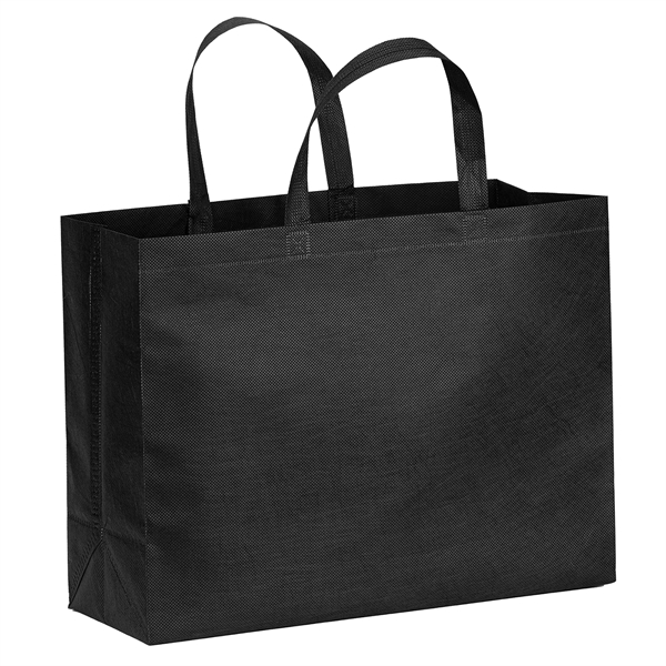 Eco-friendly, R-PET Non-Woven Tote with 1" W x 14" long handles.... from ASI 37940 Bag Makers Inc