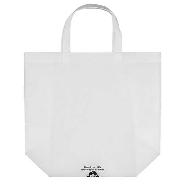 Eco-friendly, R-PET Non-Woven Tote with 1" W x 14" long handles.... from ASI 37940 Bag Makers Inc