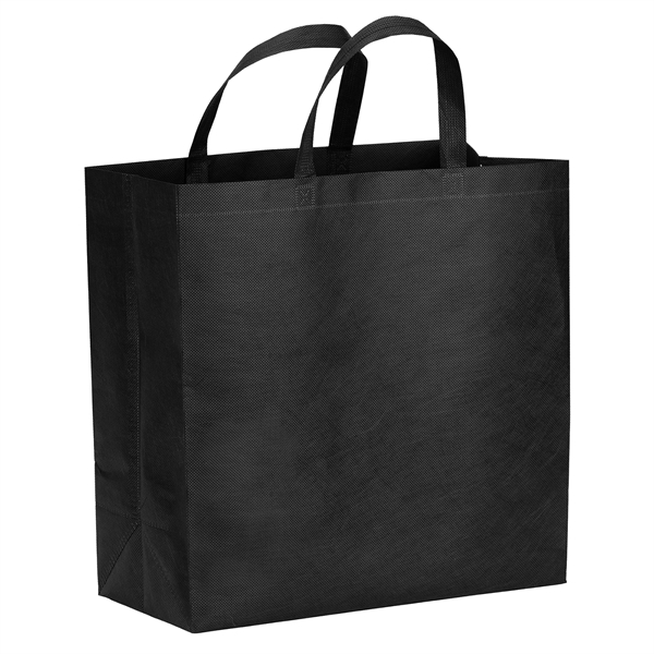 Eco-friendly, recyclable R-PET Non-Woven Tote with 1" W x 14" long... from ASI 37940 Bag Makers Inc