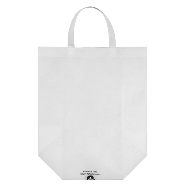 Eco-friendly, recyclable R-PET Non-Woven Tote with 1" W x 14" long... from ASI 37940 Bag Makers Inc