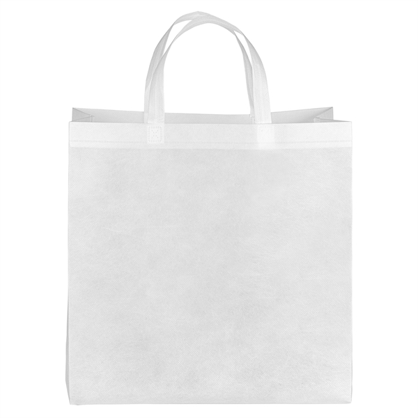 Eco-friendly, recyclable R-PET Non-Woven Tote with 1" W x 14" long... from ASI 37940 Bag Makers Inc