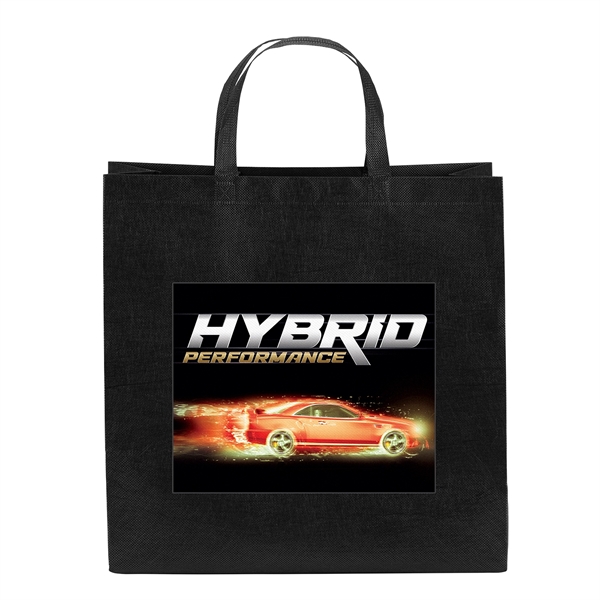 Eco-friendly, recyclable R-PET Non-Woven Tote with 1" W x 14" long... from ASI 37940 Bag Makers Inc