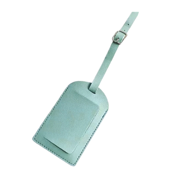 PU Leather luggage tag plus free debossed logo on 1 location... from ASI 37218 Athena Promo (tm)