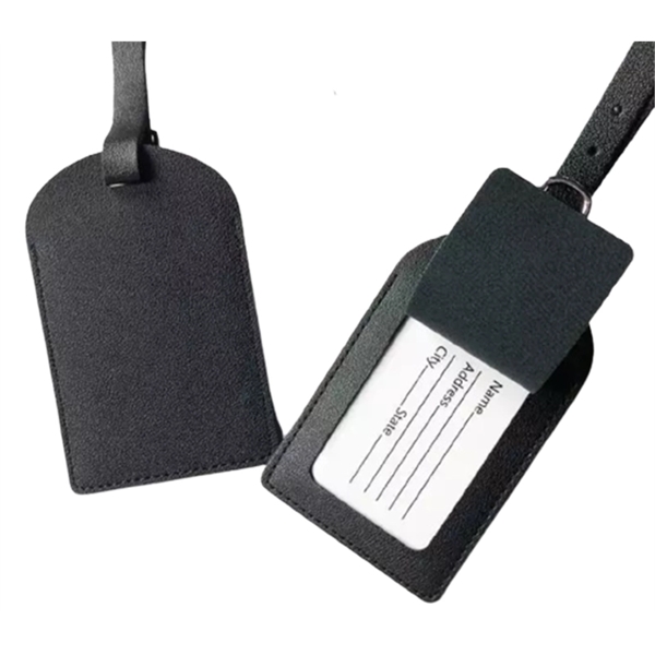 PU Leather luggage tag plus free debossed logo on 1 location... from ASI 37218 Athena Promo (tm)