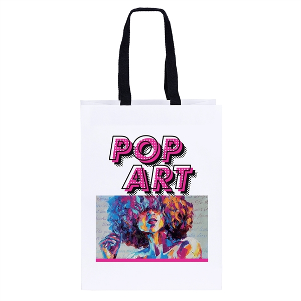 120 GSM Woven Handle White Eurotote with 3/4" W x 14"... from ASI 37940 Bag Makers Inc