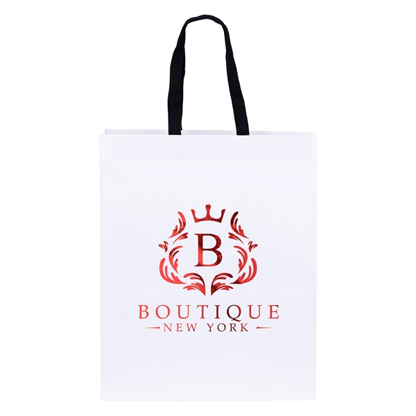 120 GSM Woven Handle White Eurotote with 3/4" W x 14"... from ASI 37940 Bag Makers Inc