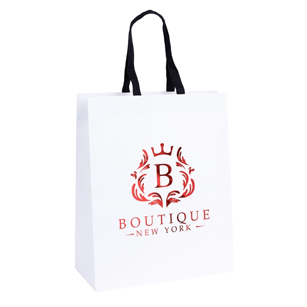 120 GSM Woven Handle White Eurotote with 3/4" W x 14"... from ASI 37940 Bag Makers Inc